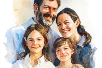 draw a wonderful family portrait