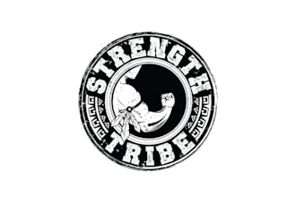 design power mascot gym strength tribe logo