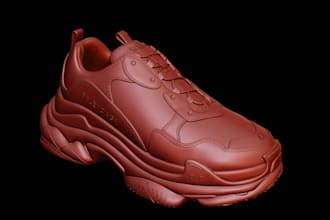 design realistic 3d sneakers and shoes ready for 3d printing, custom 3d sneaker
