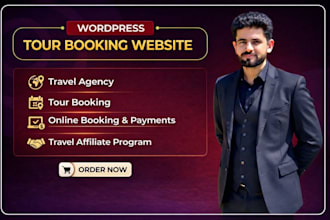 create tour and travel agency website in wordpress