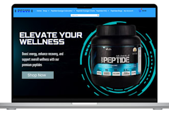 build peptide website research peptide store nutraceutical supplement website