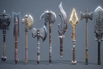 design unique weapons illustrations