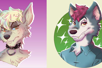 draw you furry fursona icon character