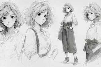 sketch you color anime sketch art