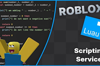 create custom roblox scripts and game systems in luau
