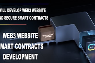 develop a web3 website and secure smart contracts
