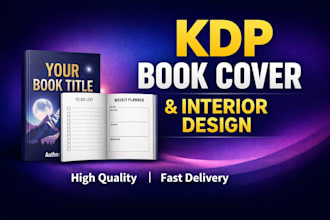 design KDP book cover and interiorbook cover design