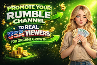promote your rumble channel to real USA viewers for organic growth