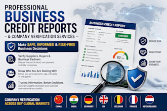 provide detailed business credit reports to verify companies