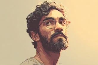 draw amazing colorful portrait illustration