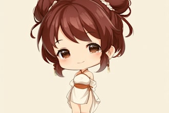 draw chibi art character for you