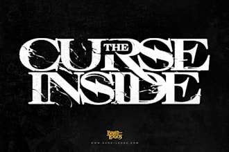 design a bold and edgy post grunge rock logo for your band