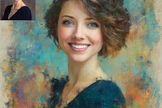 draw oil painting, digital oil painting