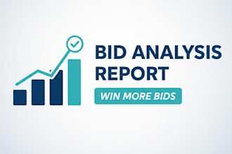 write comparative statements and bid analysis reports
