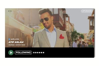 design a professional spotify banner for artists
