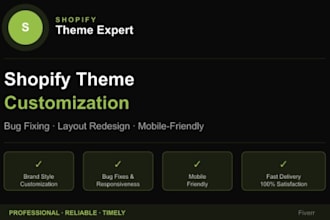 develop custom shopify liquid sections and metafields