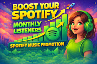 boost your spotify monthly listeners, spotify music promotion, monthly listeners