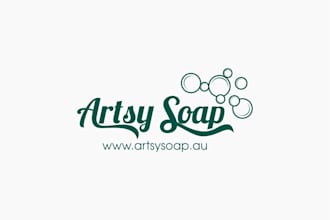 design soap, hygiene, skincare, clean, fresh, organic, beauty, wellness logo