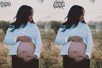 do professional newborn, family, and maternity photo retouch