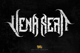 design a heavy and edgy nu metal logo for your band