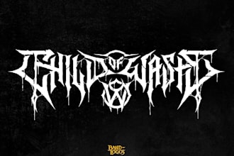design a dark and atmospheric post black metal logo for your band