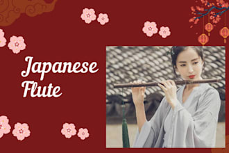 record professional japanese flute for lofi, jpop, and world music
