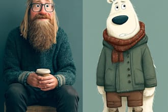 draw any object as a cartoon character