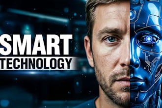 design viral ai, tech, and automation youtube thumbnails