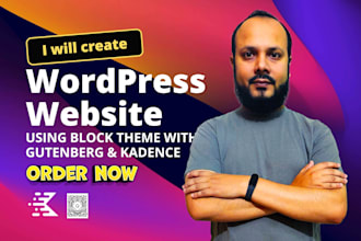 create wordpress block theme with gutenberg and kadence
