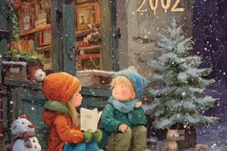 chrismas children book illustration holiday kids story