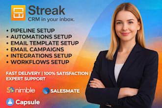 fix, automate,debug, and integrate workflows in salesmate,nimble, or capsule CRM
