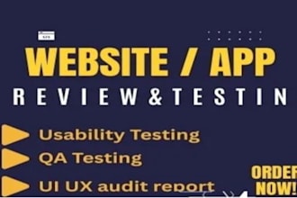 review and test your website or application on mobile and desktop