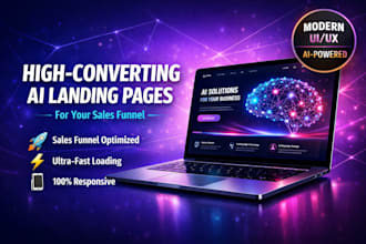 design a high converting ai landing page for your sales funnel