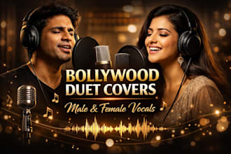 sing bollywood hindi cover song male female vocals professional duet