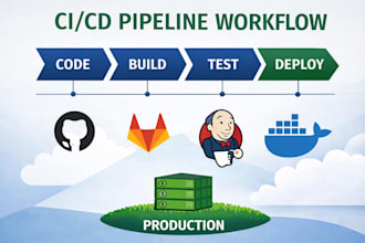create cicd pipeline using github actions and gitlab ci