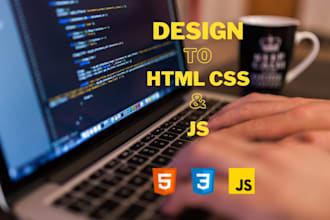 do front end website development HTML, CSS, javascript