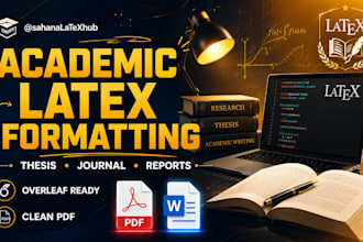 typeset and format your academic manuscript in latex