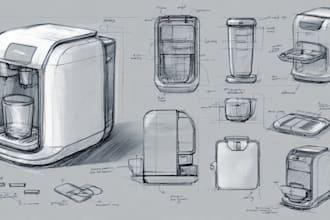 create industrial product design concept sketches for your ideas