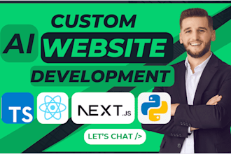build business website, ai webapp development as a full stack web developer
