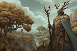 create a fantasy illustration