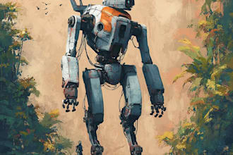 do your mecha robot fanart or original in digital artwork