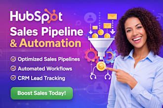 build high converting hubspot sales pipelines and automation workflows