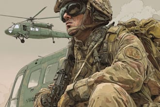 do military themed illustrations
