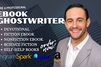 ghostwrite fiction ebook writer book blurbs proposals devotional ghostwriter