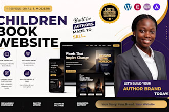 create author website, children bookwebsite, portfoliowebsite, ebooklanding page