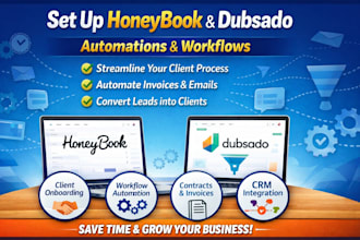 automate honeybook, hubspot and dubsado workflows for seamless client onboarding