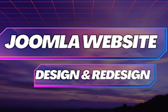 setup create and design joomla website