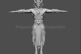 create detailed 3d character models in zbrush and blender