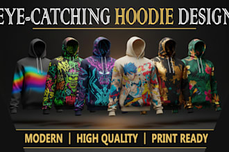 custom hoodie designs with 3d mockups and sublimation ready