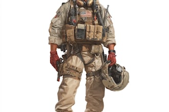 draw 2d game art military character design
